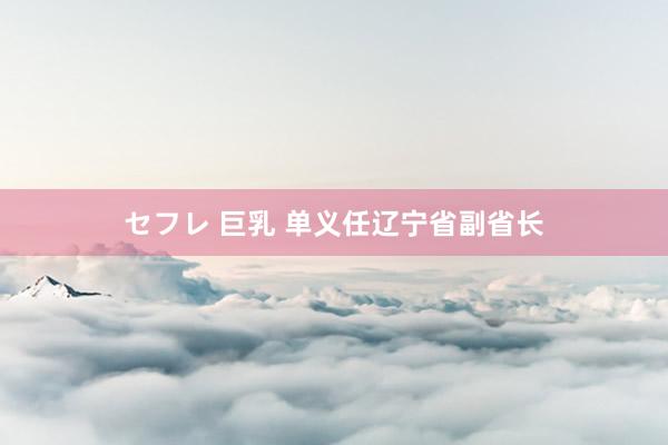 セフレ 巨乳 单义任辽宁省副省长