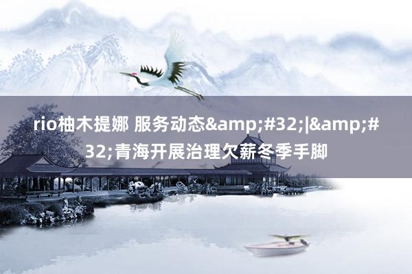 rio柚木提娜 服务动态&#32;|&#32;青海开展治理欠薪冬季手脚