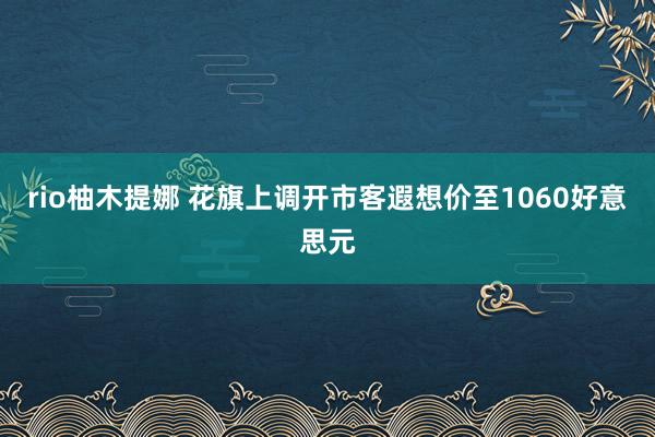 rio柚木提娜 花旗上调开市客遐想价至1060好意思元