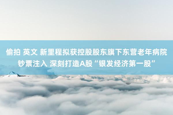 偷拍 英文 新里程拟获控股股东旗下东营老年病院钞票注入 深刻打造A股“银发经济第一股”