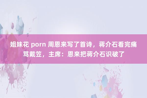 姐妹花 porn 周恩来写了首诗，蒋介石看完痛骂戴笠，主席：恩来把蒋介石识破了