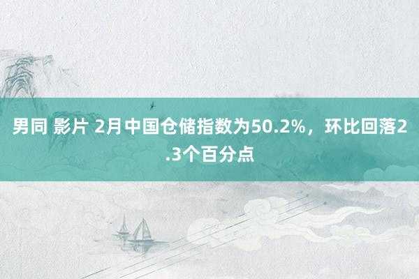男同 影片 2月中国仓储指数为50.2%，环比回落2.3个百分点
