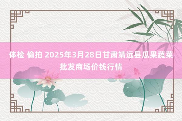 体检 偷拍 2025年3月28日甘肃靖远县瓜果蔬菜批发商场价钱行情