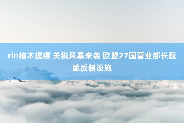 rio柚木提娜 关税风暴来袭 欧盟27国营业部长酝酿反制设施