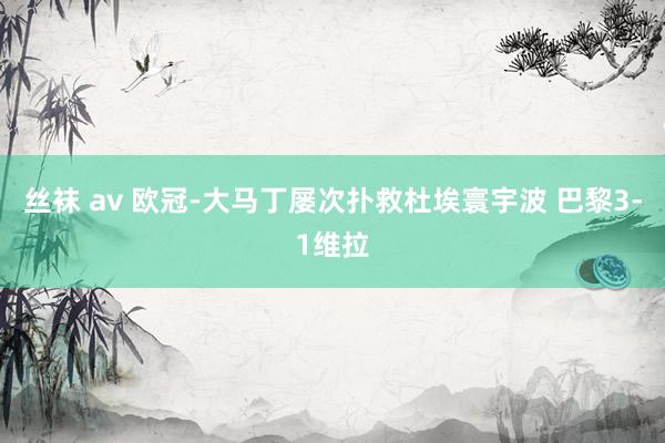 丝袜 av 欧冠-大马丁屡次扑救杜埃寰宇波 巴黎3-1维拉