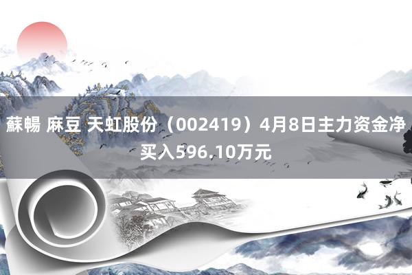 蘇暢 麻豆 天虹股份（002419）4月8日主力资金净买入596.10万元