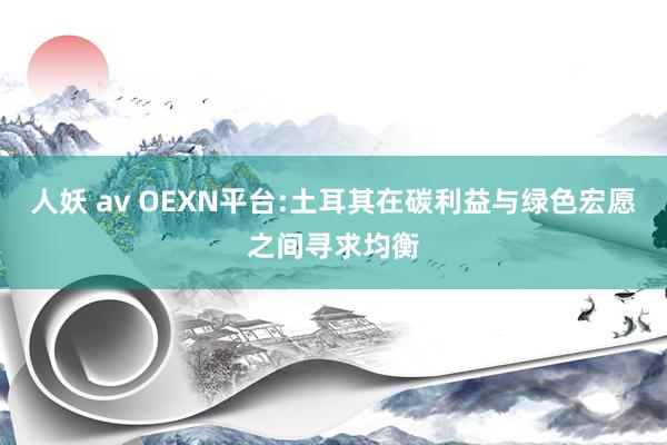 人妖 av OEXN平台:土耳其在碳利益与绿色宏愿之间寻求均衡